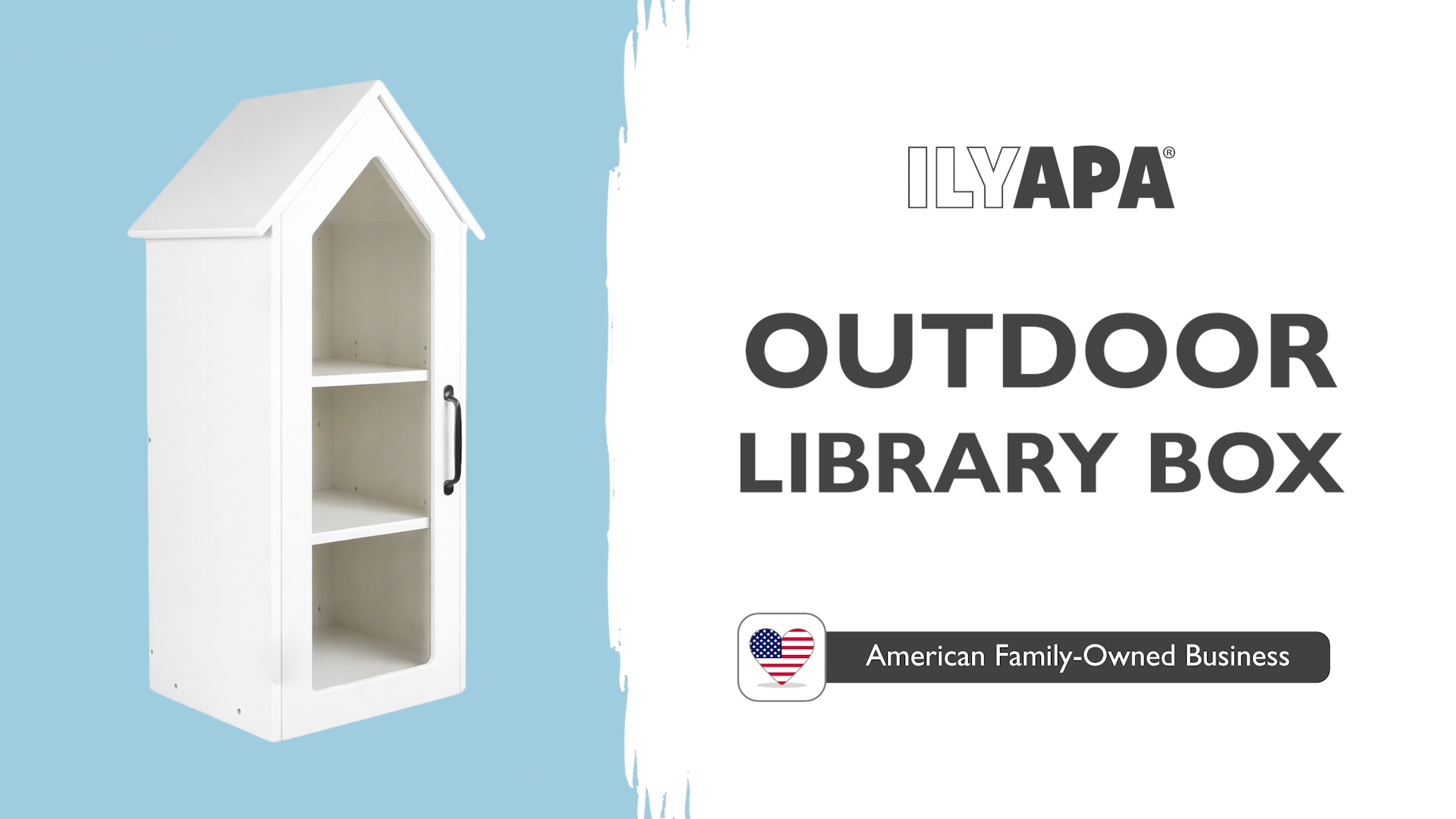 Amazon.com: Ilyapa Little Library Box Outdoor - 14x12x35 Inch